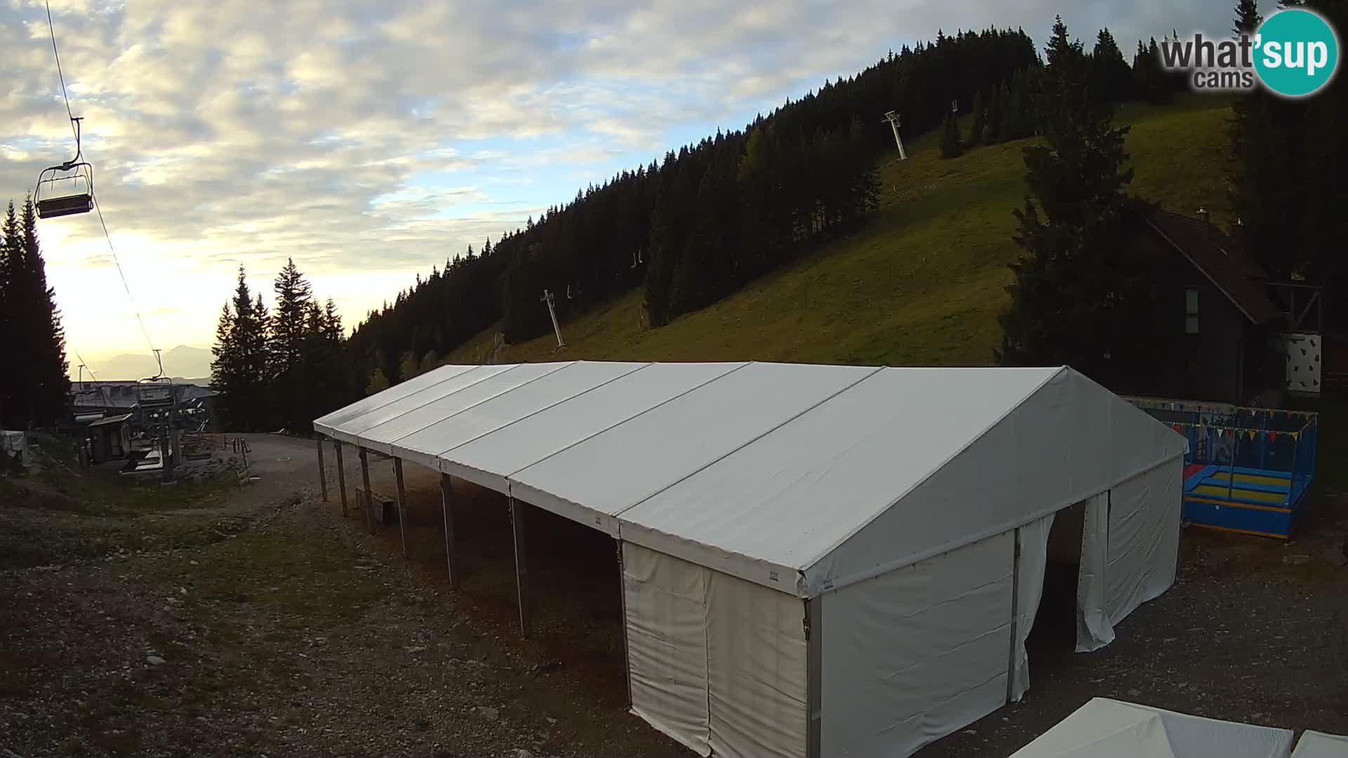 Webcam en direct de la station de ski de GOLTE – vue sur Medvedjak – Slovénie