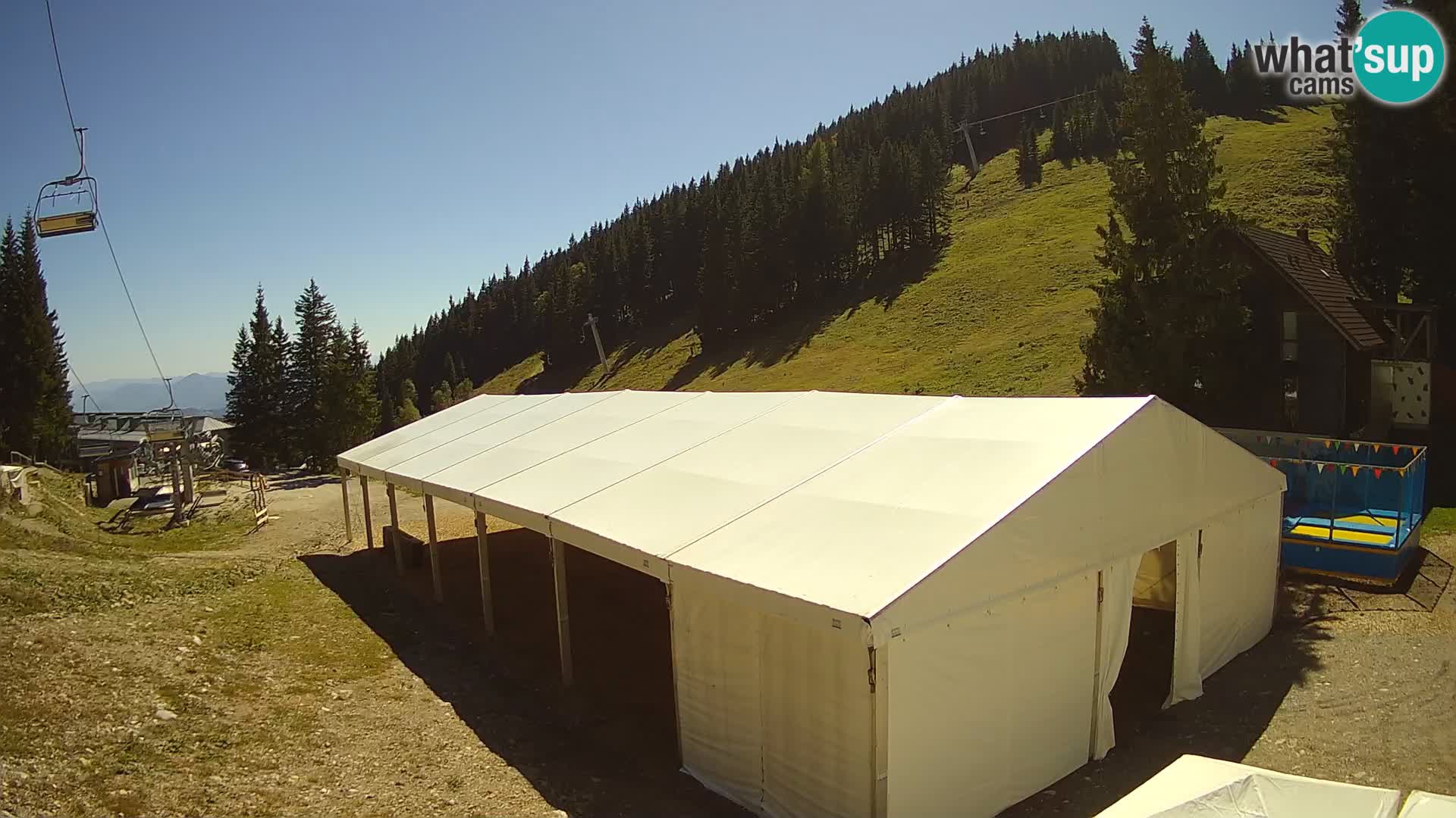 Cámara web en vivo de la estación de esquí GOLTE – vista a Medvedjak – Eslovenia