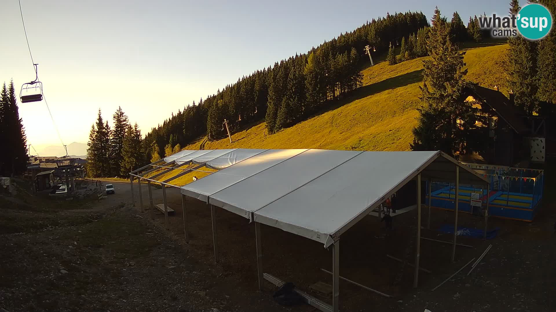 GOLTE Ski resort live webcam – view to Medvedjak – Slovenia