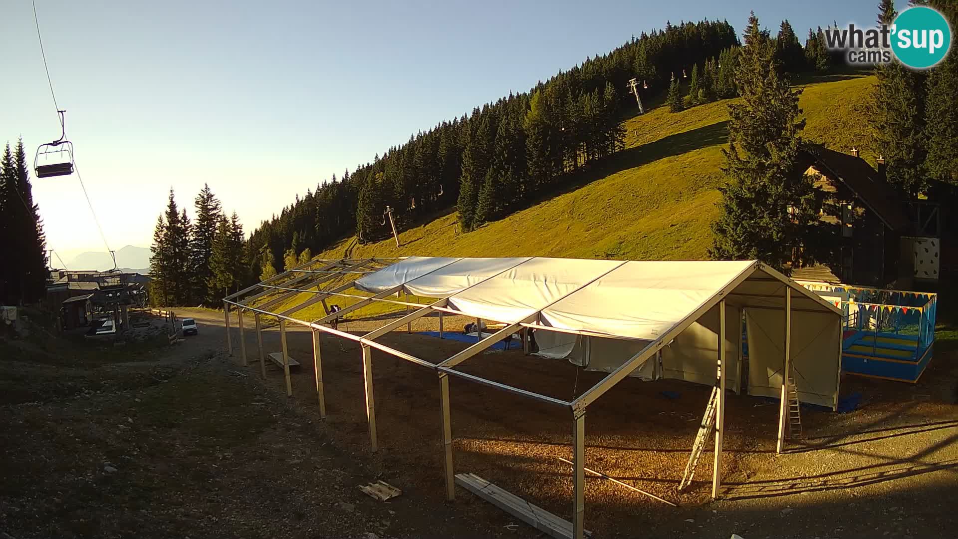 Webcam en direct de la station de ski de GOLTE – vue sur Medvedjak – Slovénie