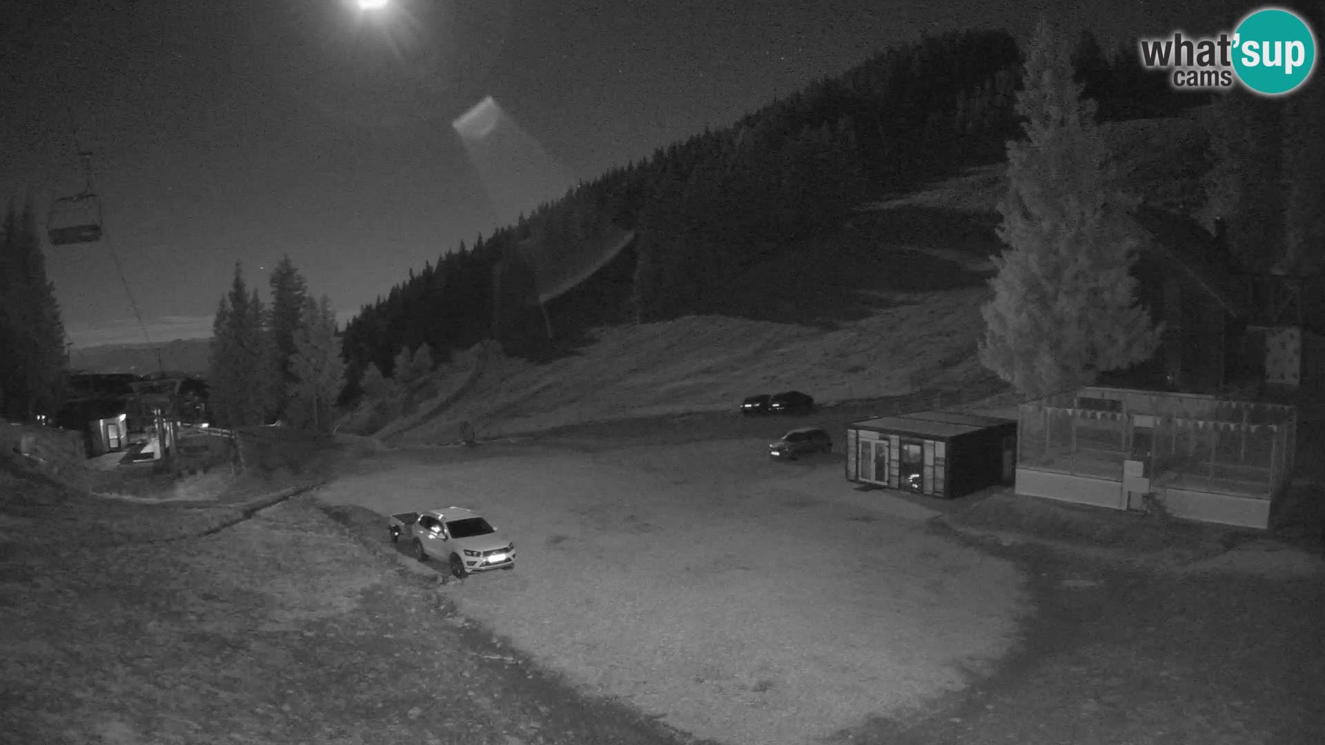 Spletna kamera smučišča GOLTE v živo – pogled na Medvedjak