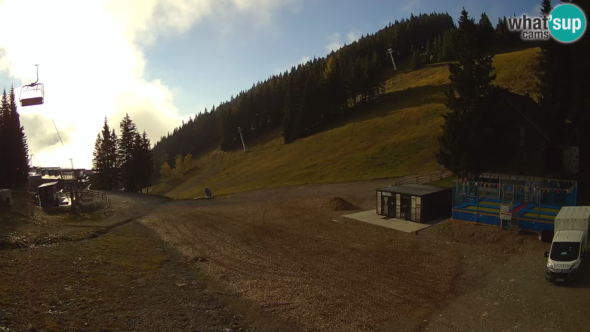 Cámara web en vivo de la estación de esquí GOLTE – vista a Medvedjak – Eslovenia