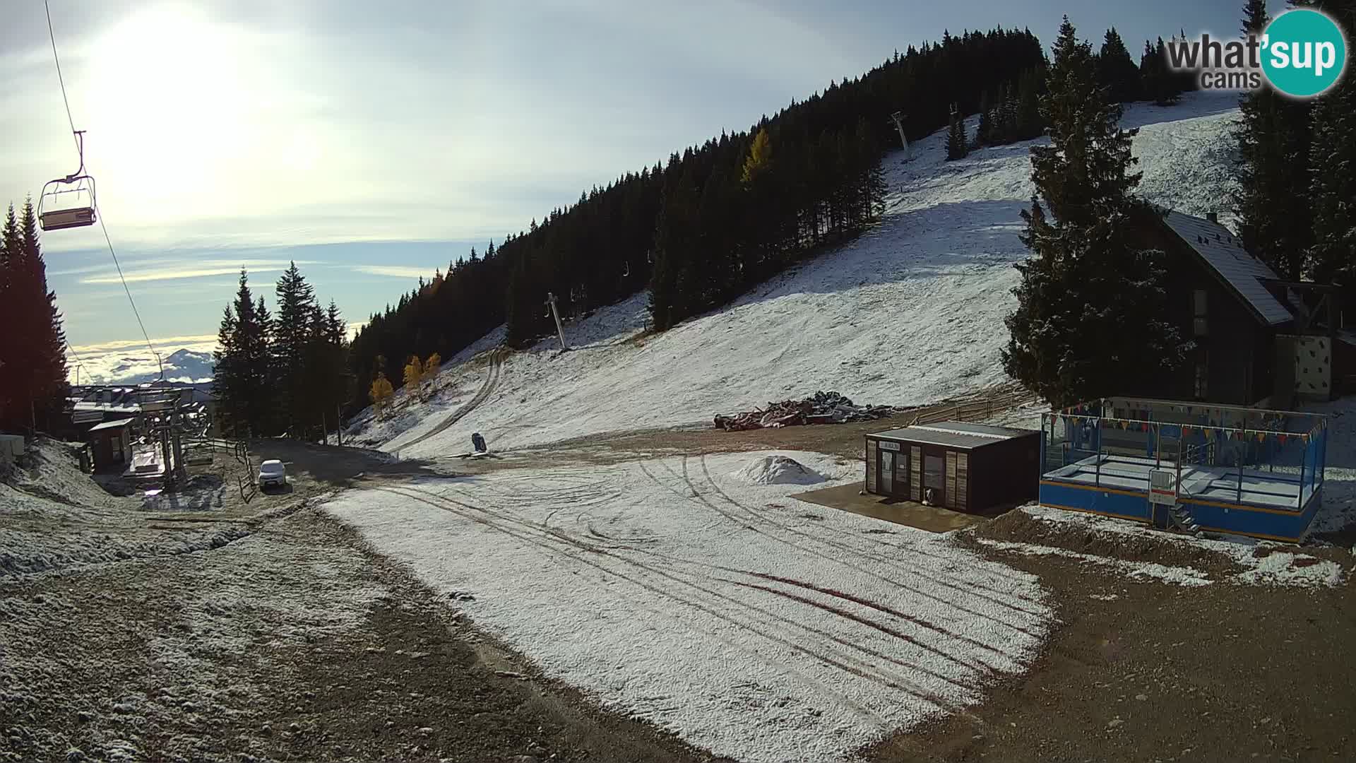 GOLTE skijalište web kamera – pogled na Medvedjak – Slovenija