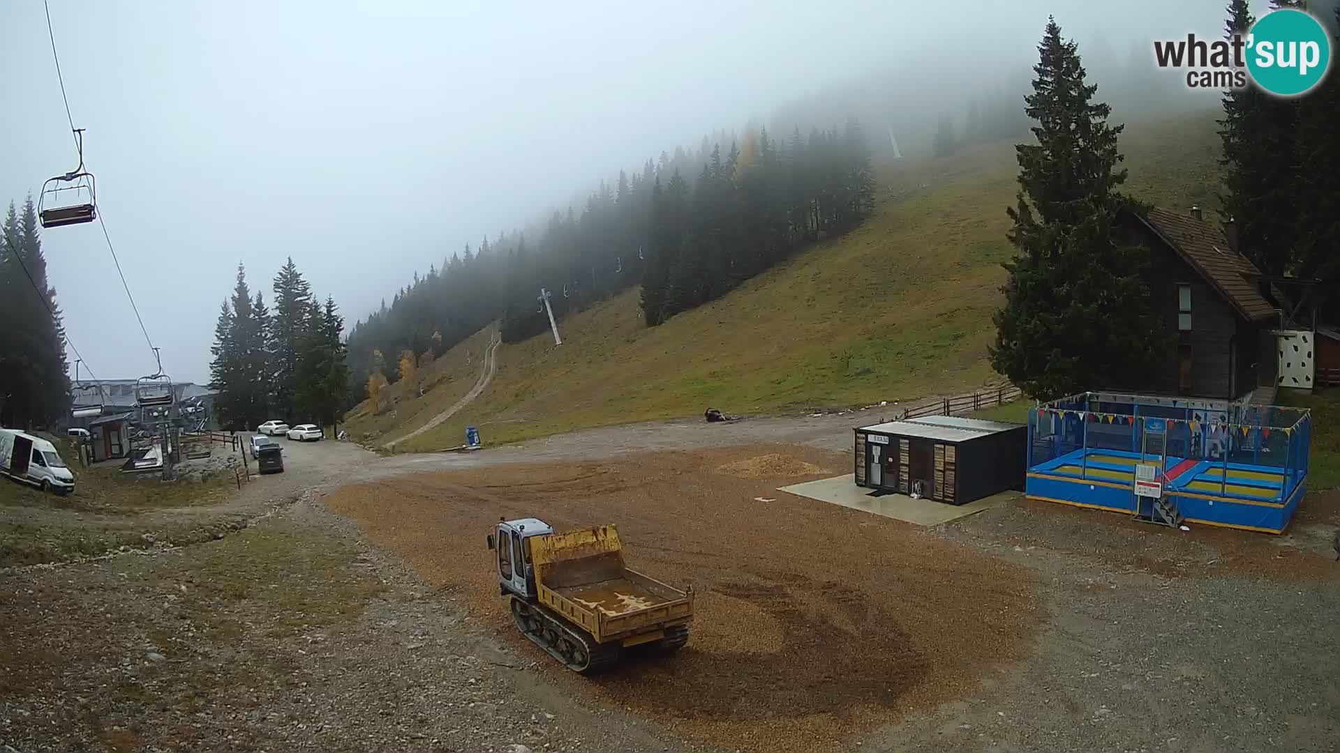 Spletna kamera smučišča GOLTE v živo – pogled na Medvedjak