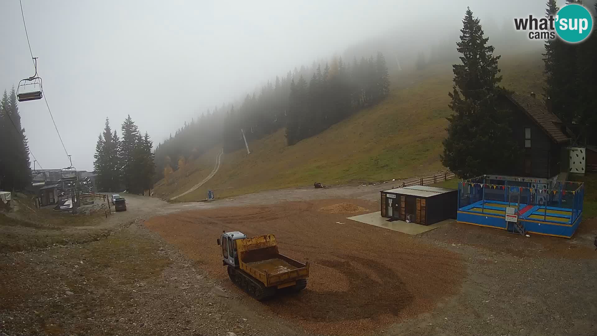 Spletna kamera smučišča GOLTE v živo – pogled na Medvedjak