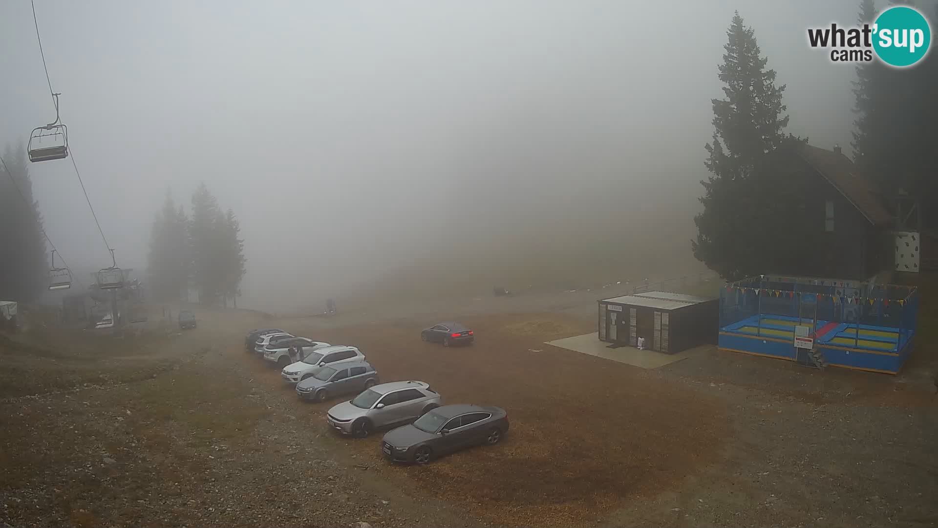 Spletna kamera smučišča GOLTE v živo – pogled na Medvedjak