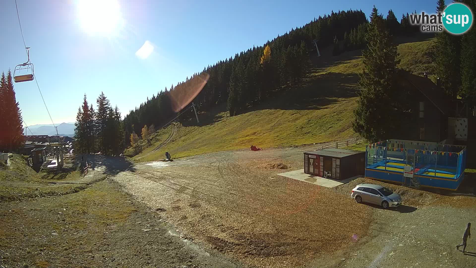 Spletna kamera smučišča GOLTE v živo – pogled na Medvedjak