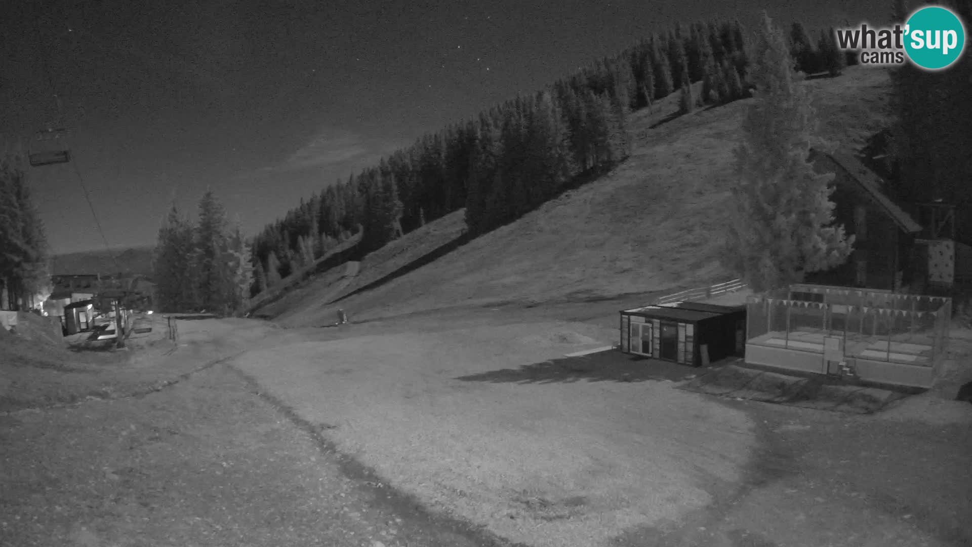 Spletna kamera smučišča GOLTE v živo – pogled na Medvedjak
