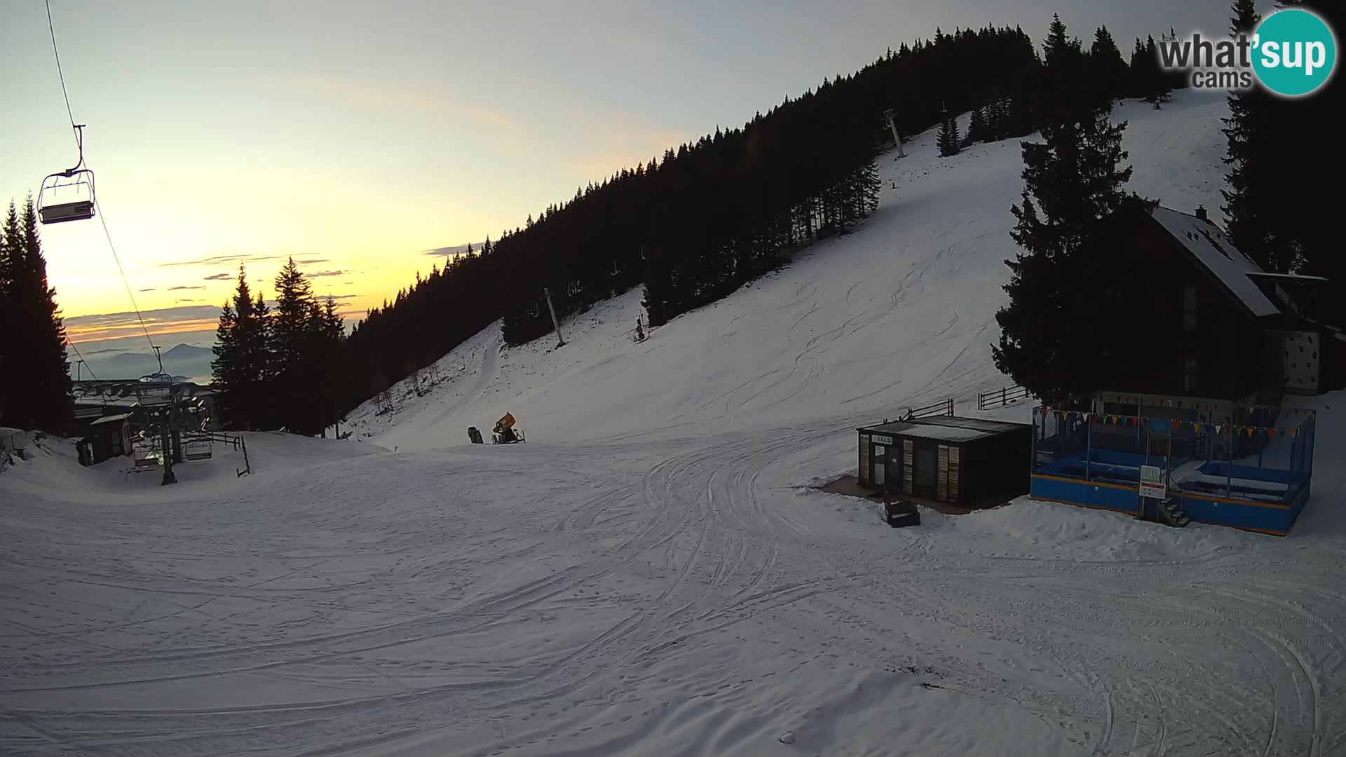 GOLTE Ski resort live webcam – view to Medvedjak – Slovenia