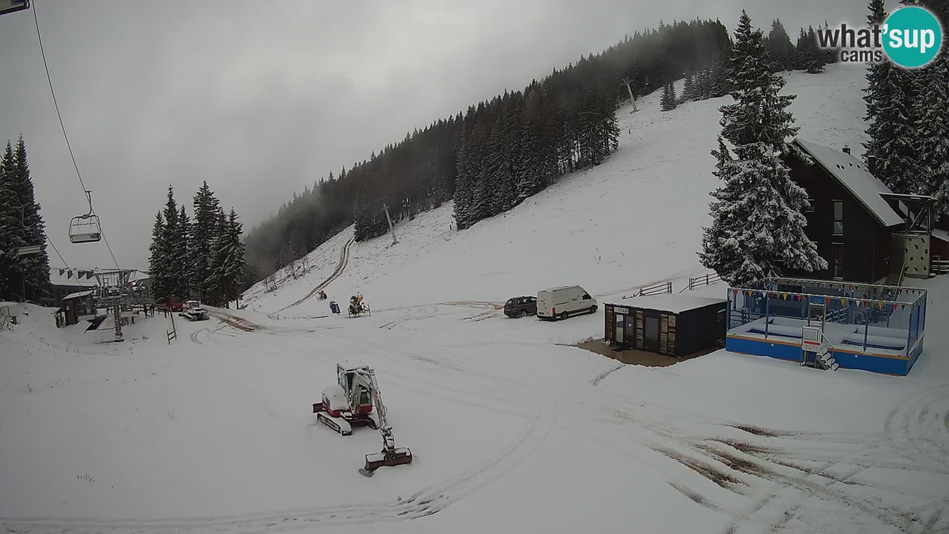 GOLTE Skigebiet webcam – Schöne Aussicht auf Medvedjak – Slowenien
