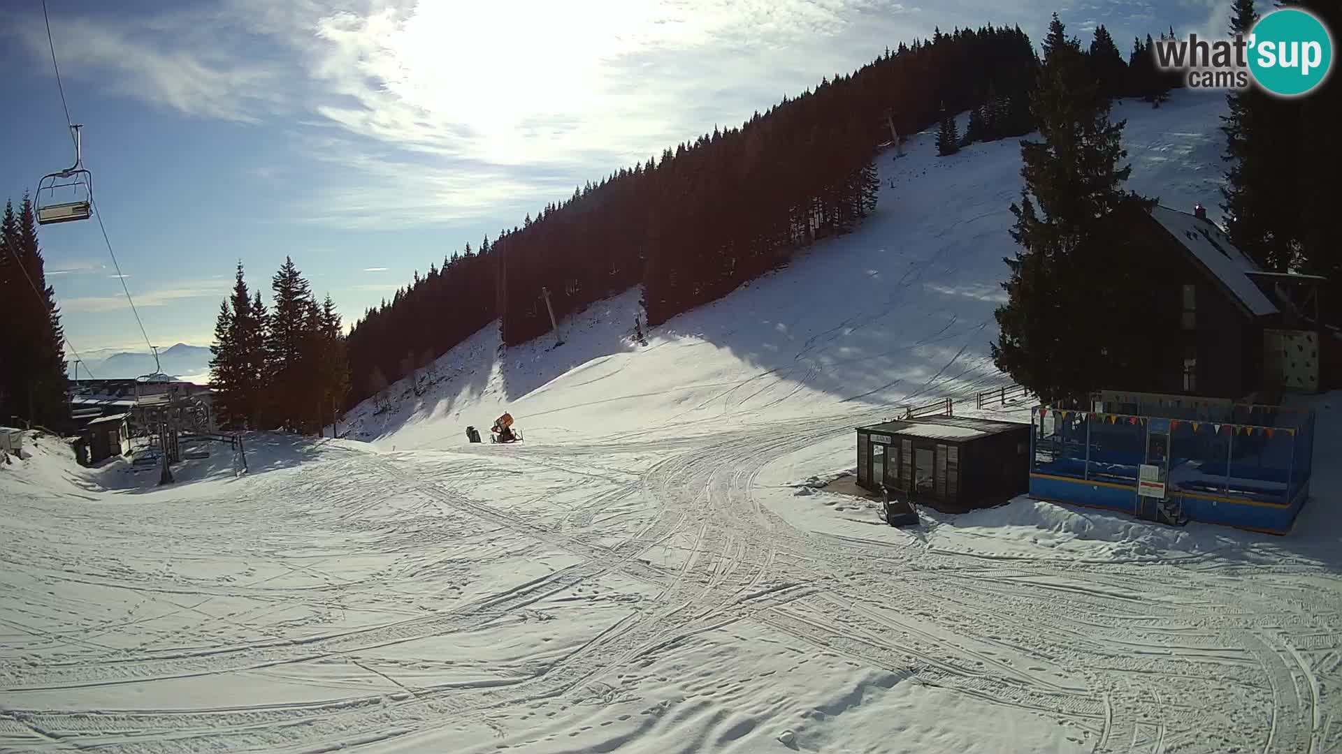 Cámara web en vivo de la estación de esquí GOLTE – vista a Medvedjak – Eslovenia