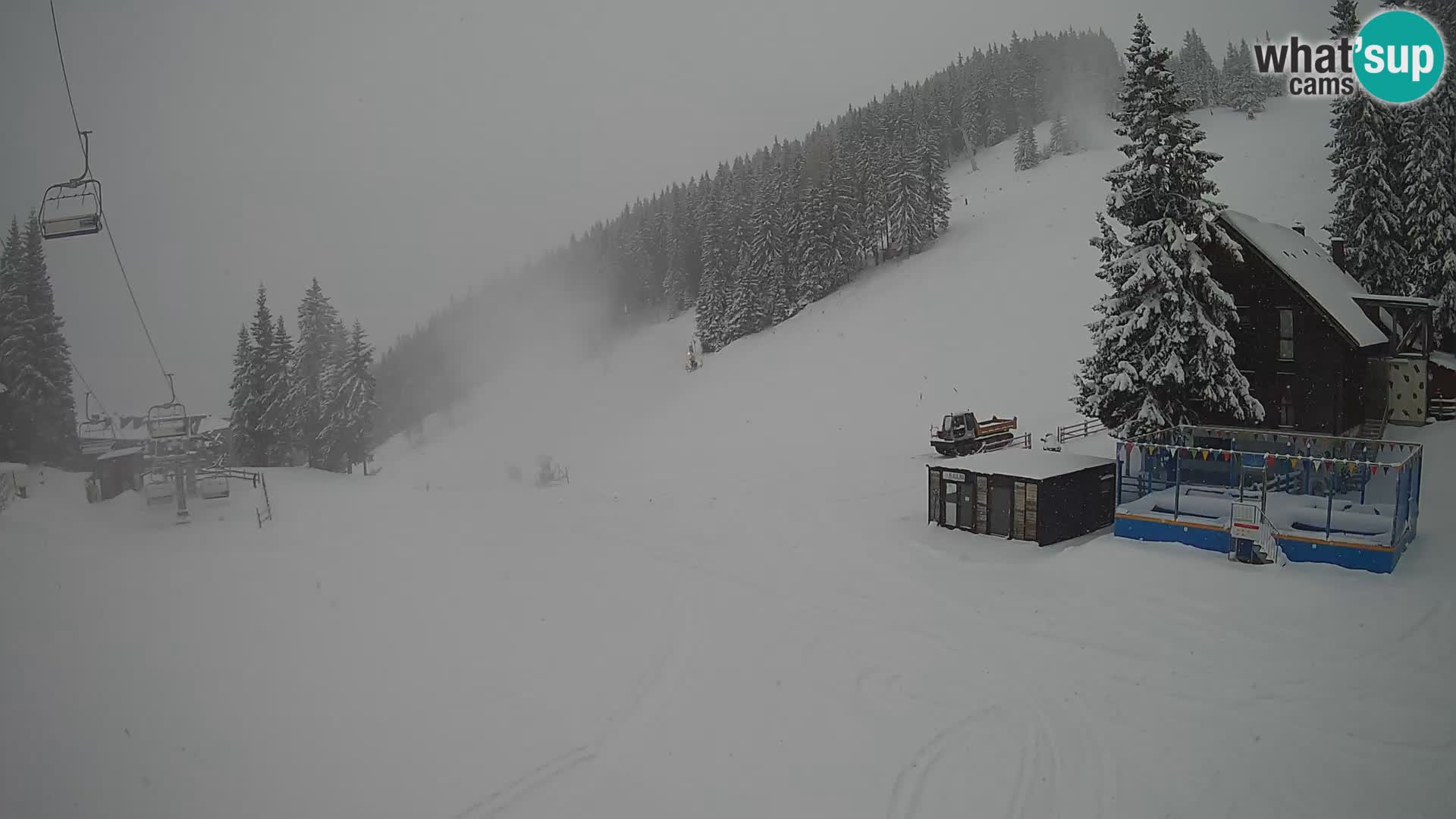 GOLTE Ski resort live webcam – view to Medvedjak – Slovenia