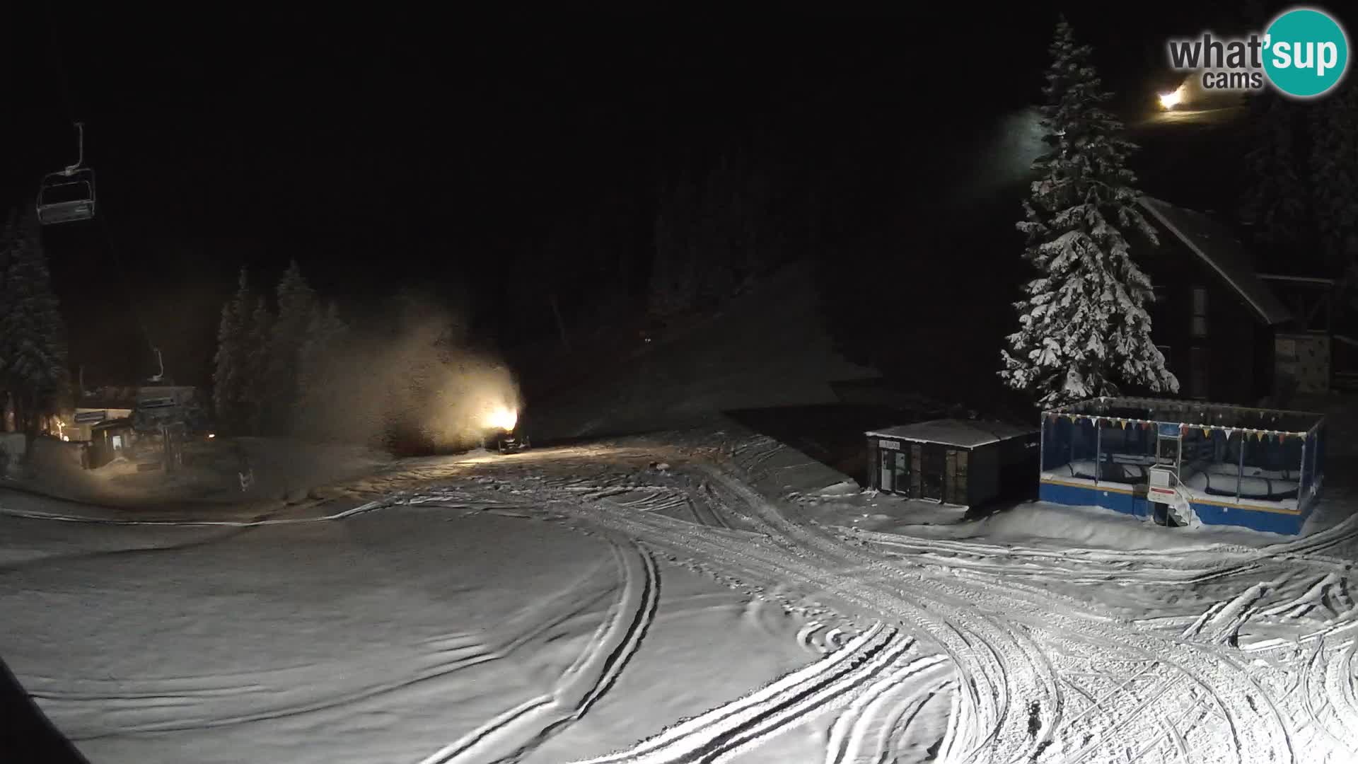 GOLTE Ski resort live webcam – view to Medvedjak – Slovenia