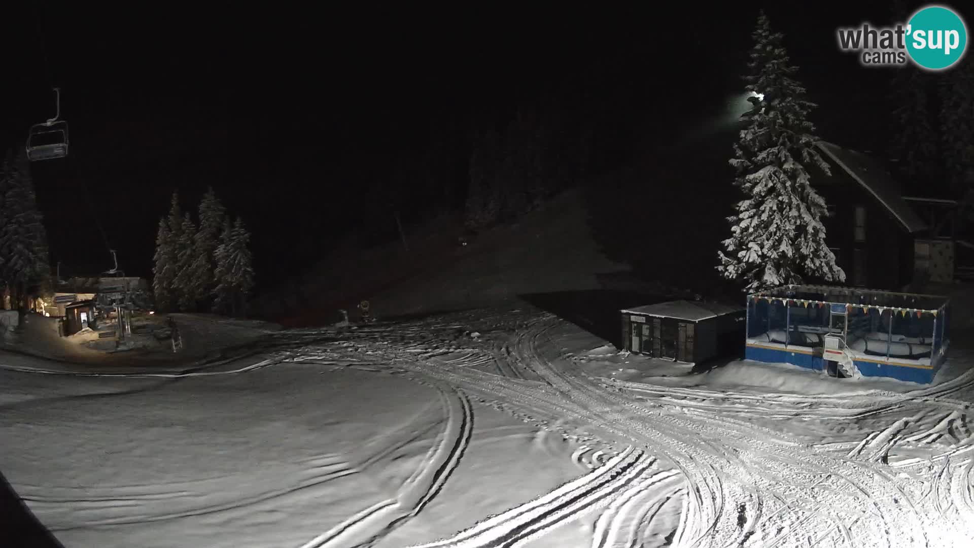 GOLTE skijalište web kamera – pogled na Medvedjak – Slovenija