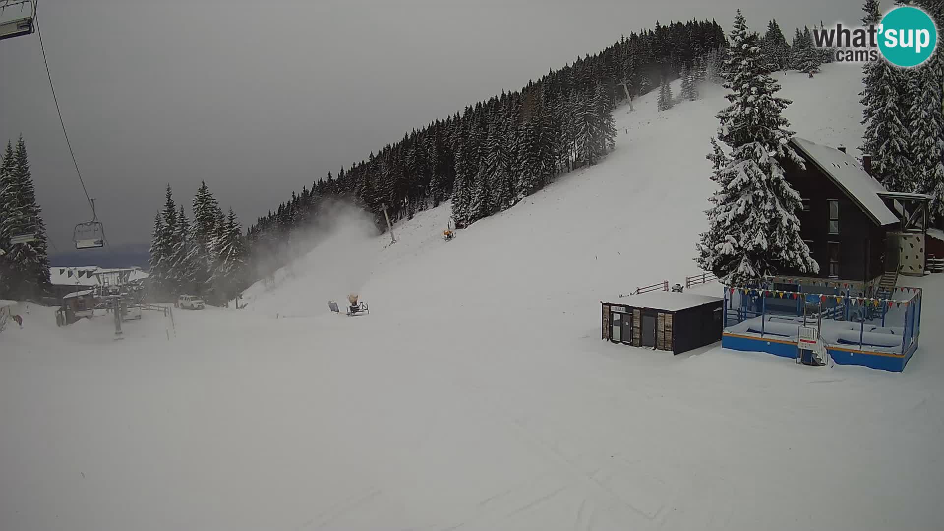 Webcam en direct de la station de ski de GOLTE – vue sur Medvedjak – Slovénie