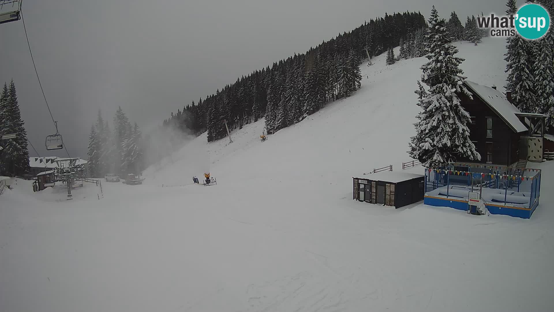 GOLTE Ski resort live webcam – view to Medvedjak – Slovenia