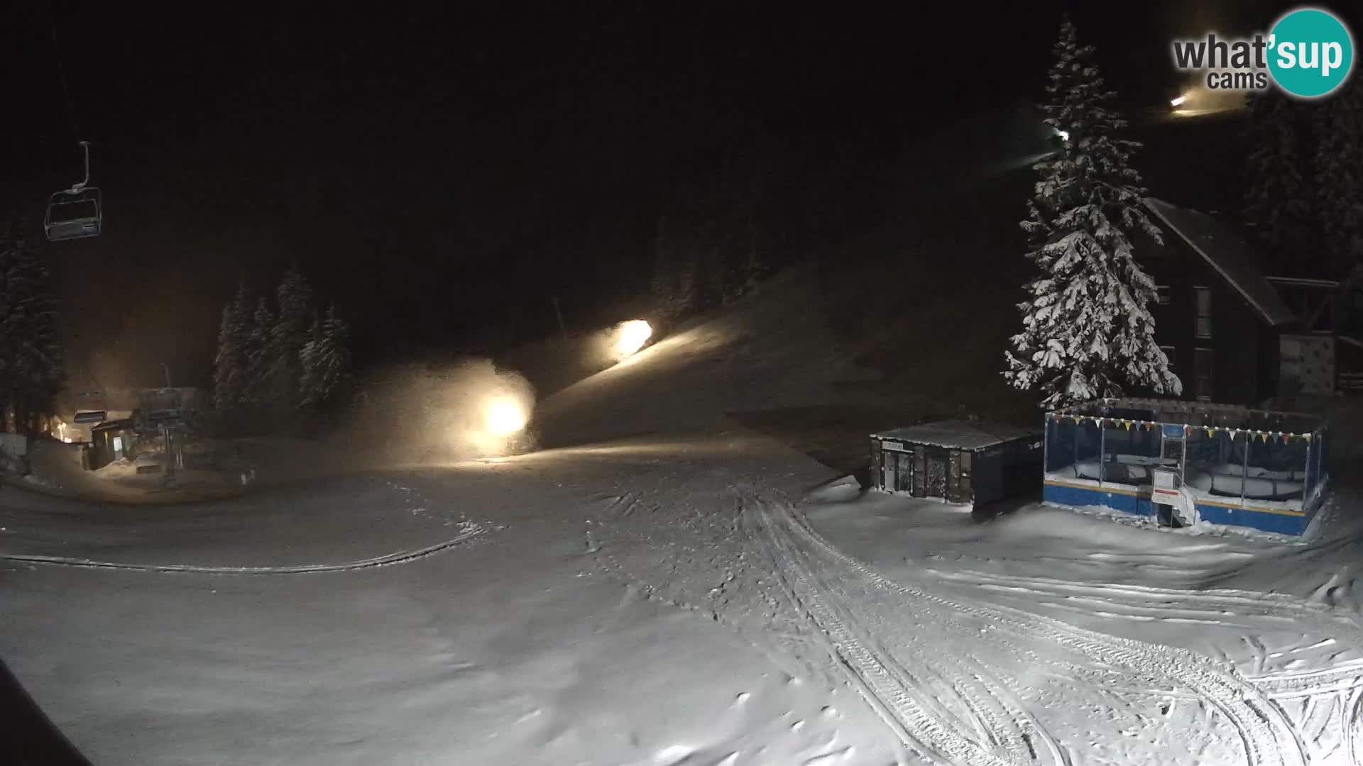 GOLTE Ski resort live webcam – view to Medvedjak – Slovenia