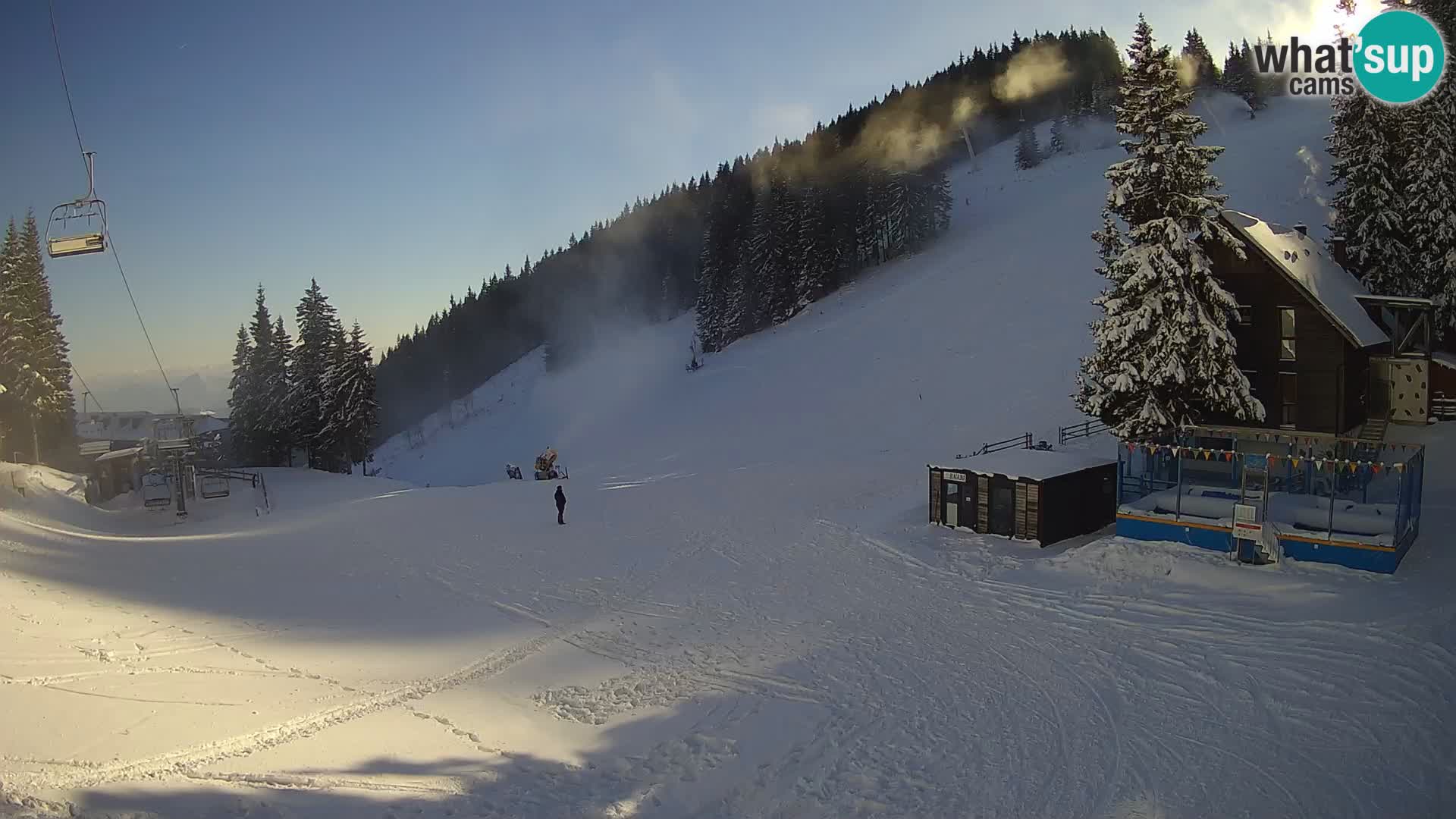 GOLTE skijalište web kamera – pogled na Medvedjak – Slovenija