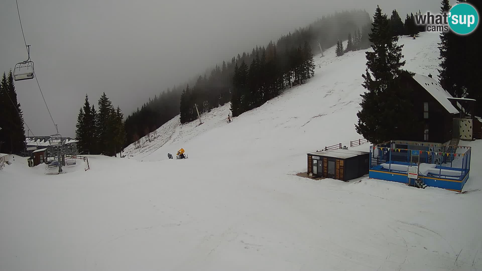 Webcam en direct de la station de ski de GOLTE – vue sur Medvedjak – Slovénie