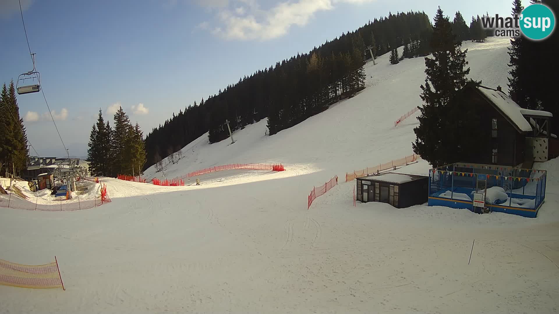 GOLTE Ski resort live webcam – view to Medvedjak – Slovenia