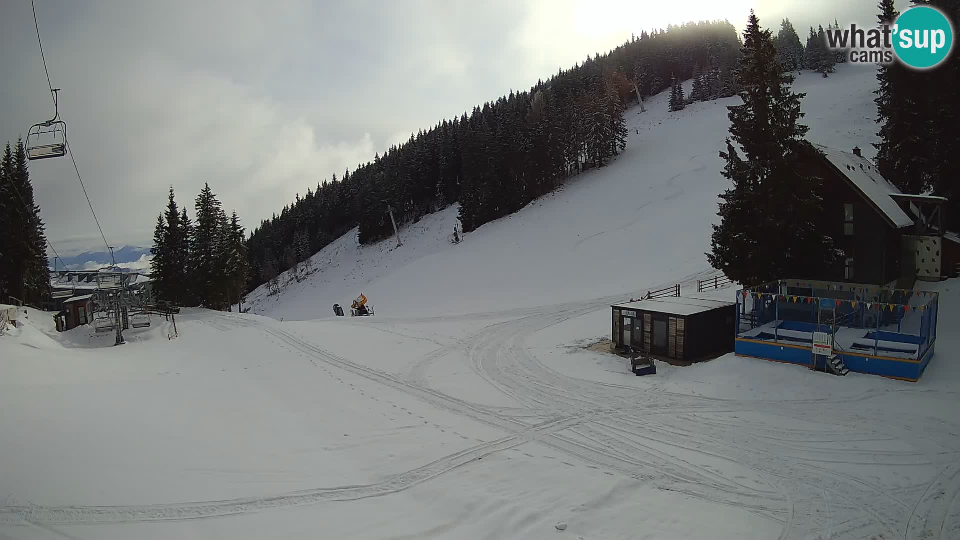 GOLTE Ski resort live webcam – view to Medvedjak – Slovenia