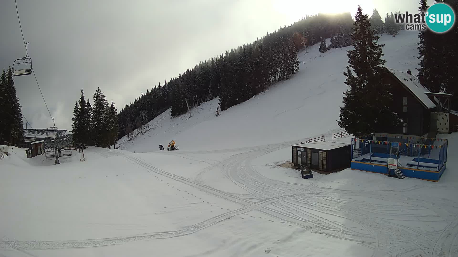 GOLTE Ski resort live webcam – view to Medvedjak – Slovenia