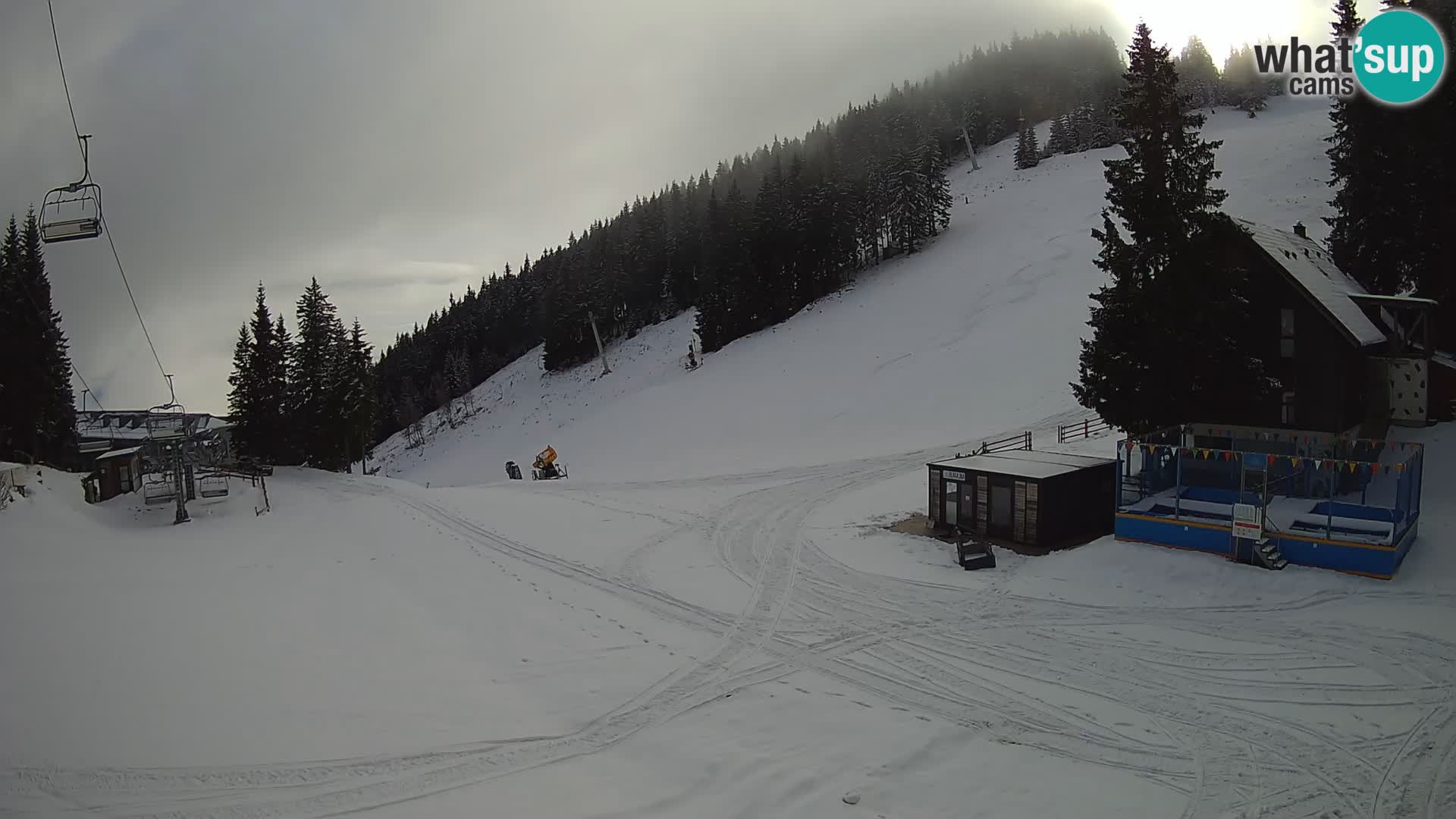Webcam en direct de la station de ski de GOLTE – vue sur Medvedjak – Slovénie