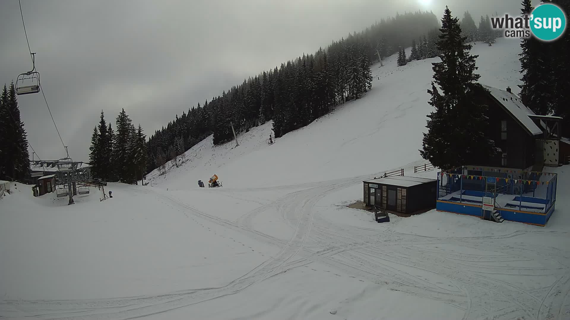 GOLTE Ski resort live webcam – view to Medvedjak – Slovenia