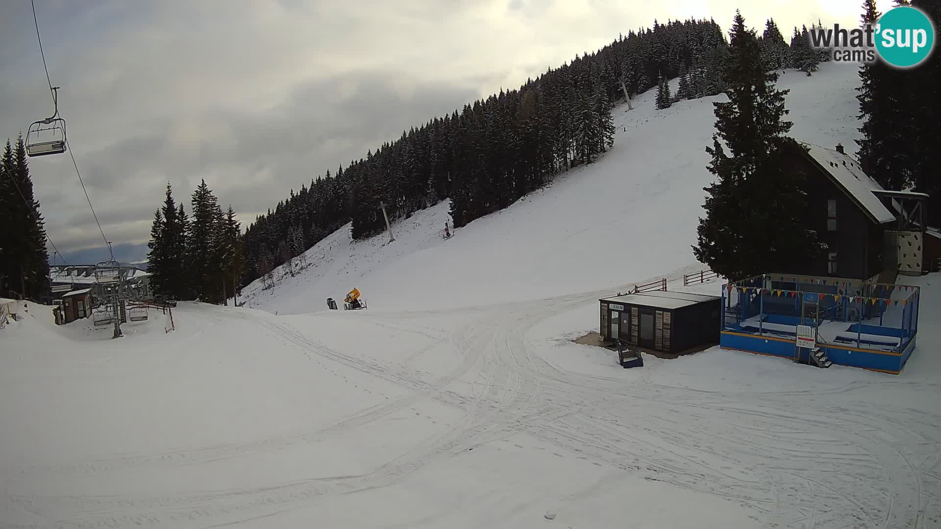 GOLTE Ski resort live webcam – view to Medvedjak – Slovenia