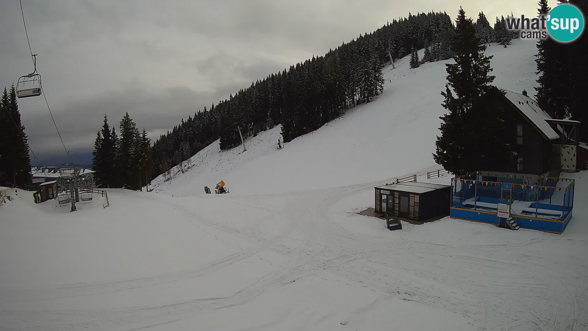 Webcam en direct de la station de ski de GOLTE – vue sur Medvedjak – Slovénie