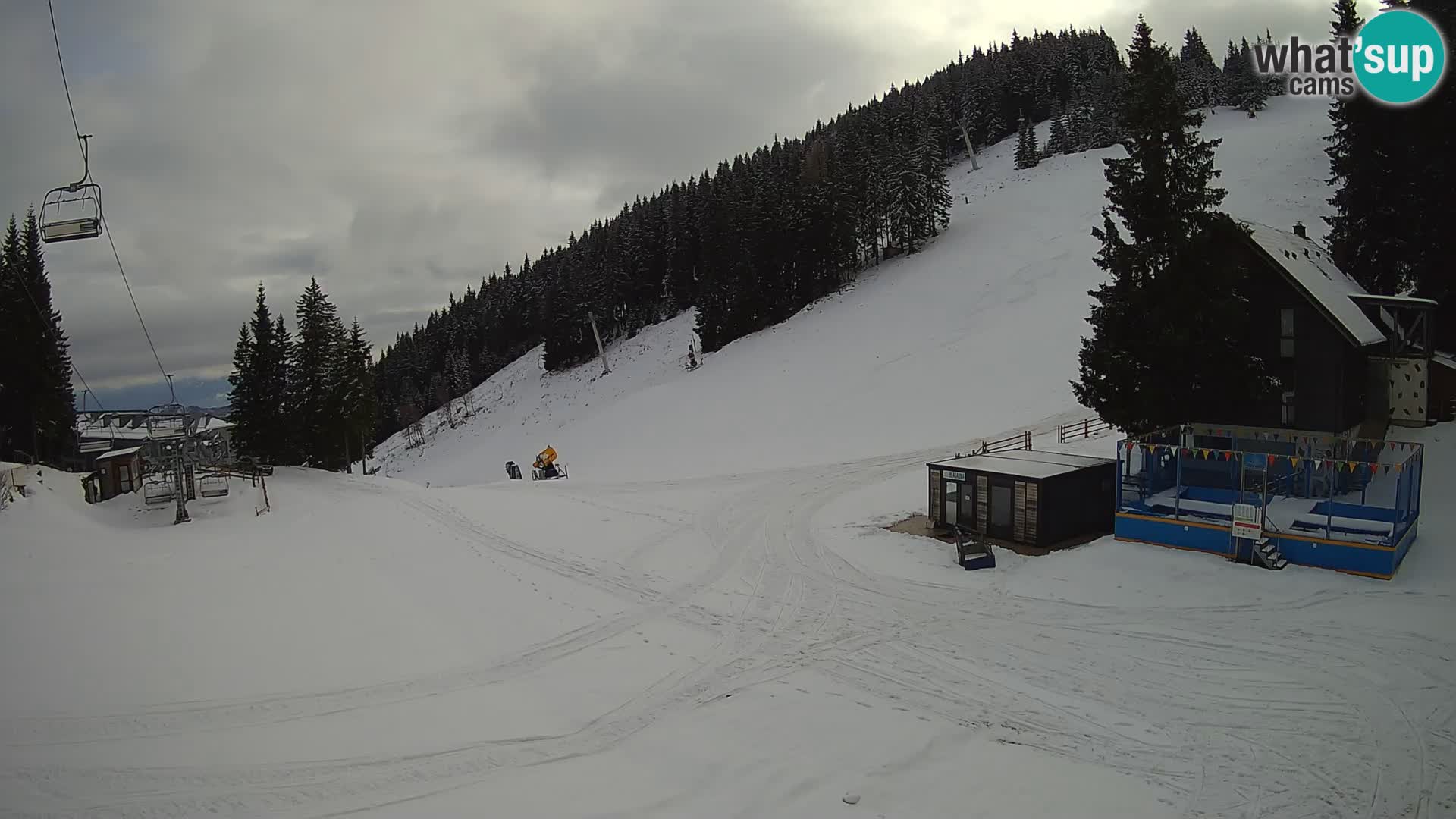 GOLTE Ski resort live webcam – view to Medvedjak – Slovenia
