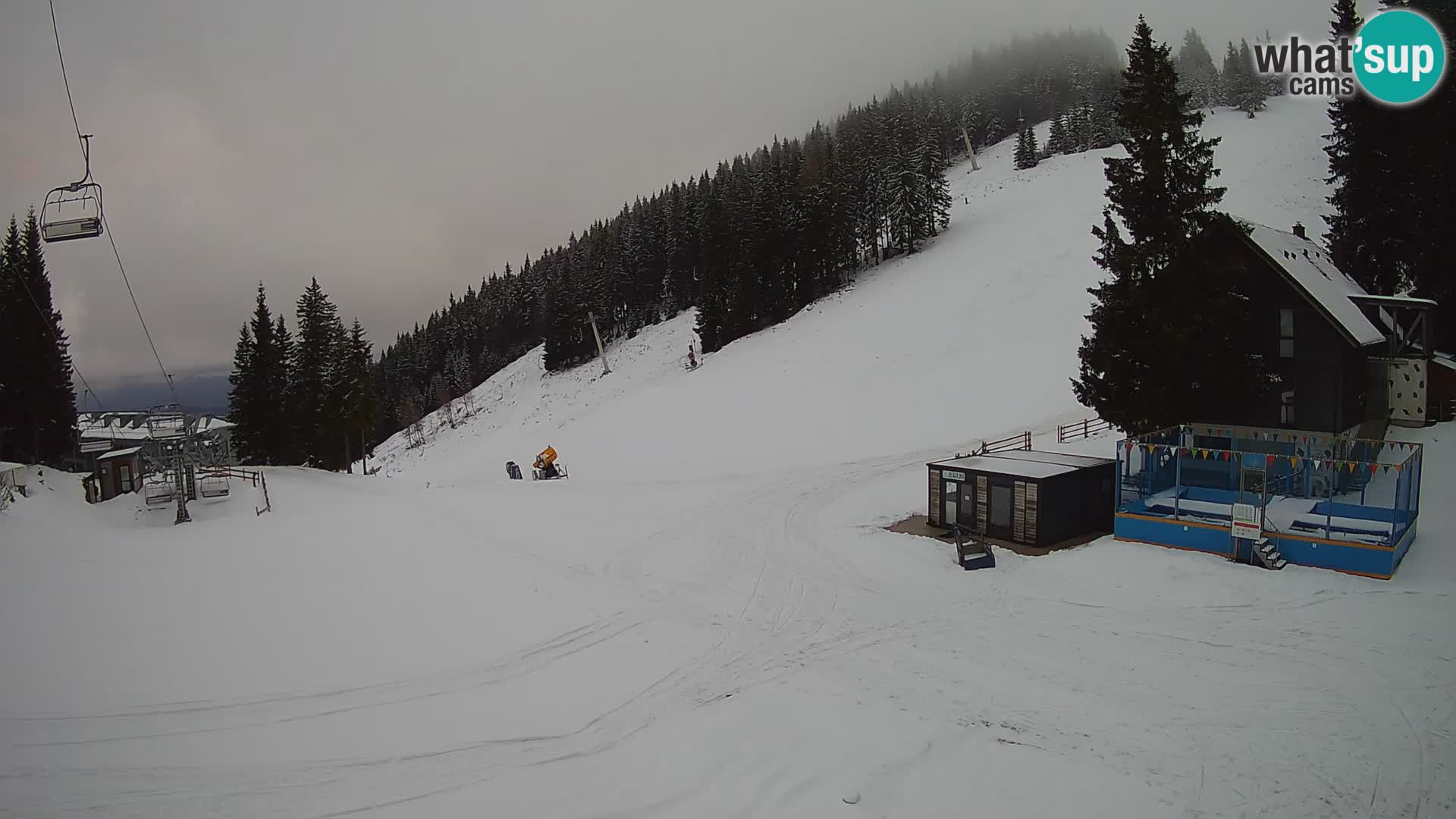 GOLTE Ski resort live webcam – view to Medvedjak – Slovenia