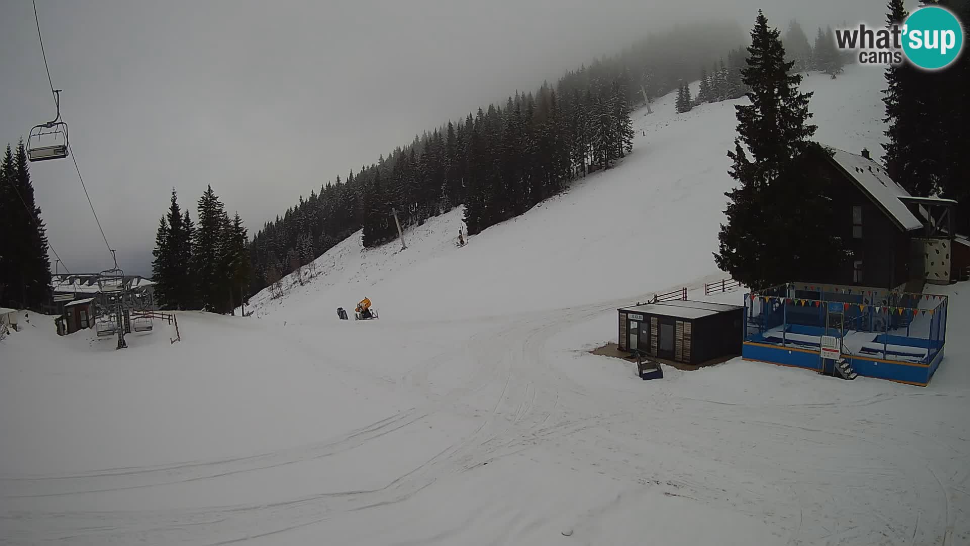 GOLTE Ski resort live webcam – view to Medvedjak – Slovenia