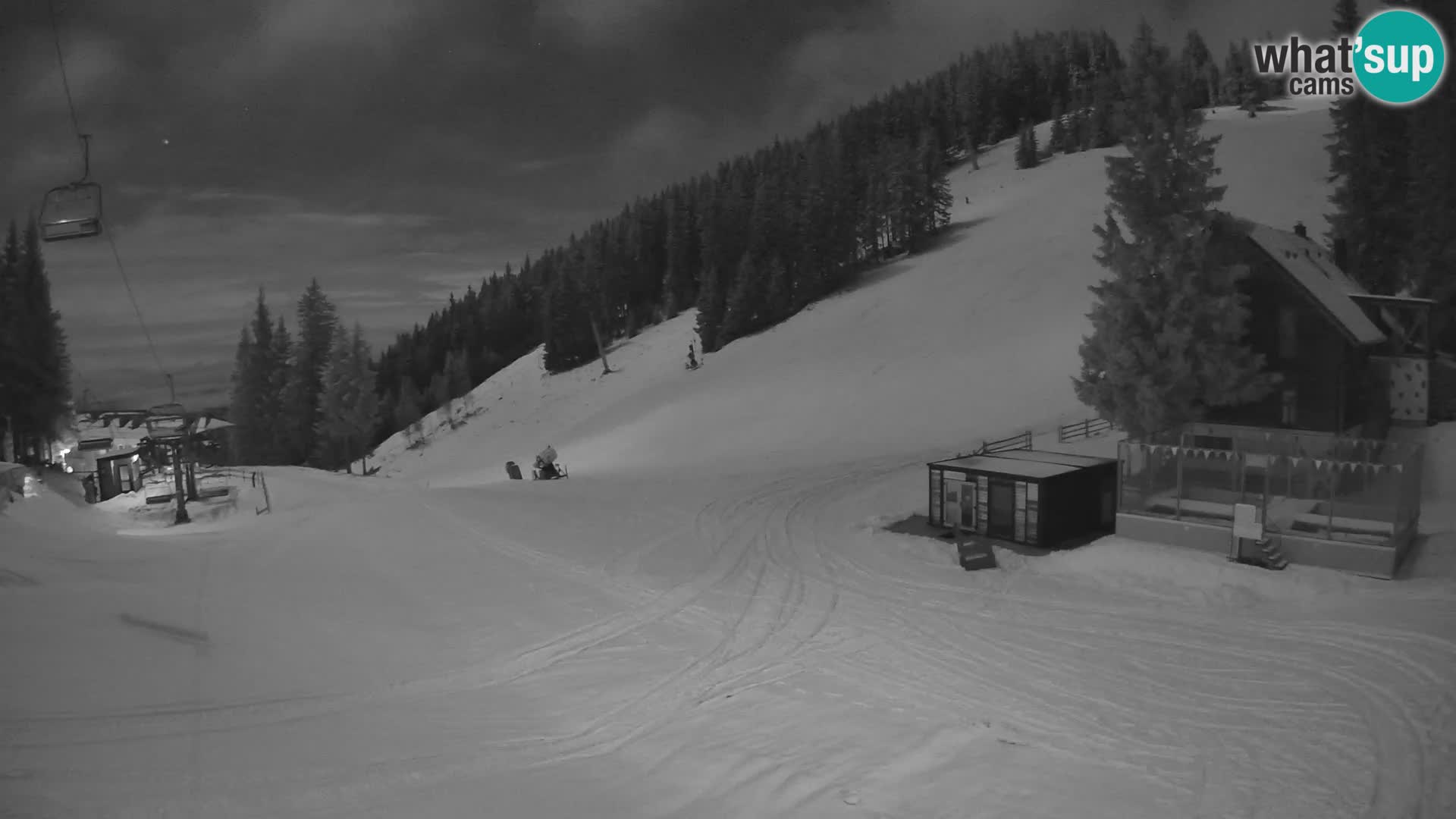Spletna kamera smučišča GOLTE v živo – pogled na Medvedjak