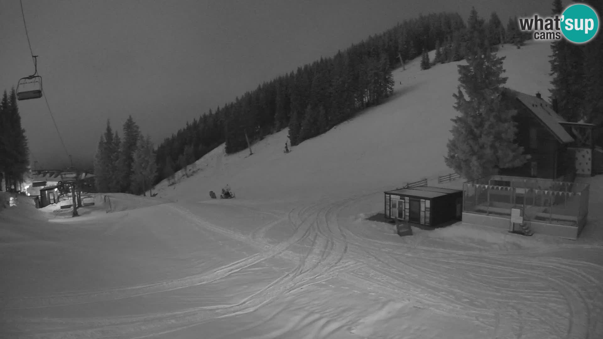 Cámara web en vivo de la estación de esquí GOLTE – vista a Medvedjak – Eslovenia