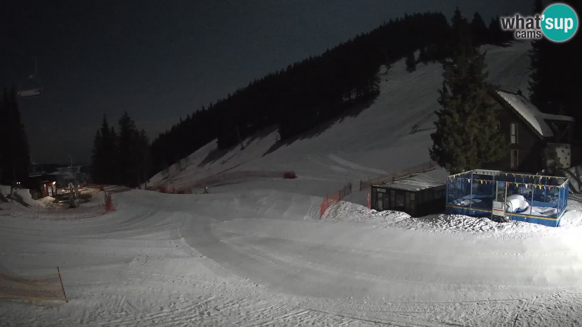 GOLTE skijalište web kamera – pogled na Medvedjak – Slovenija