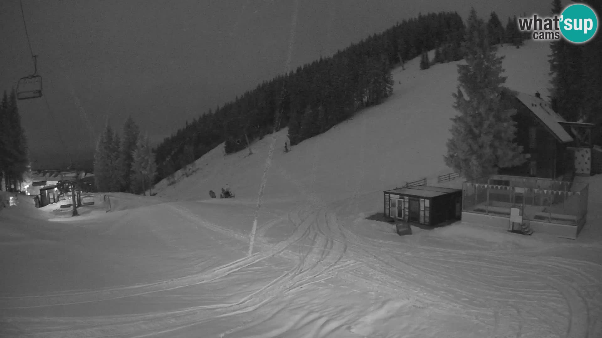 Spletna kamera smučišča GOLTE v živo – pogled na Medvedjak