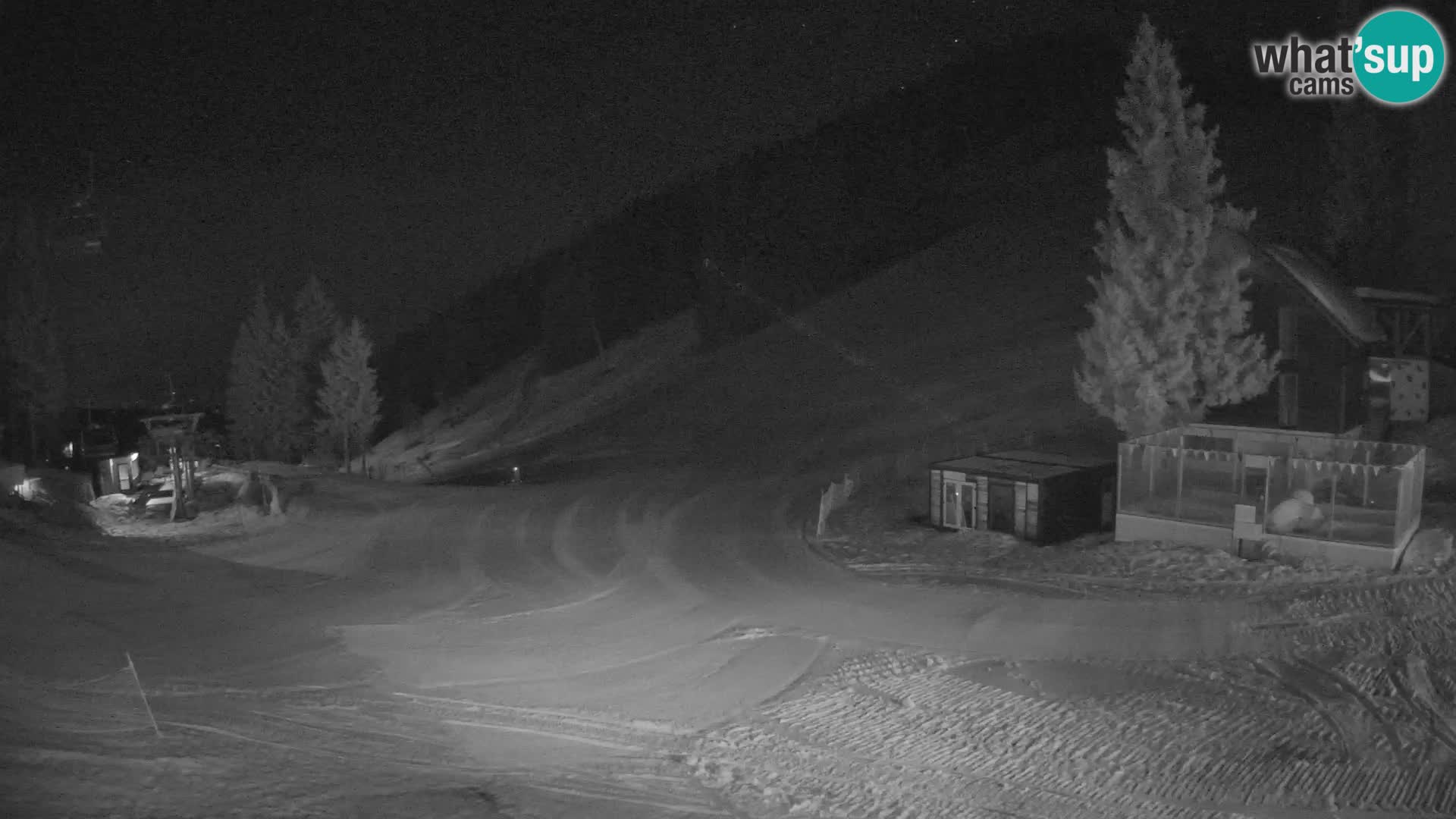 Spletna kamera smučišča GOLTE v živo – pogled na Medvedjak