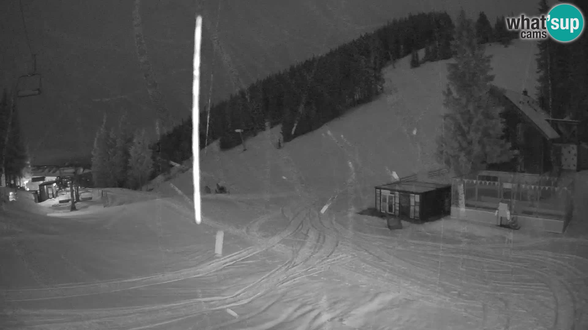 Spletna kamera smučišča GOLTE v živo – pogled na Medvedjak