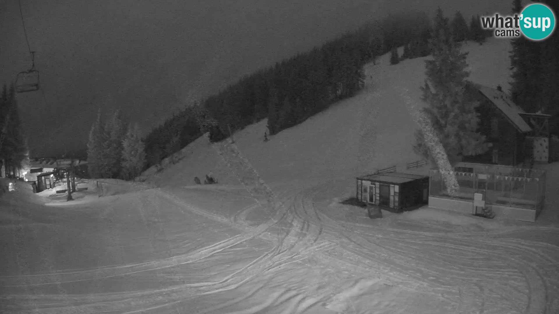 Spletna kamera smučišča GOLTE v živo – pogled na Medvedjak