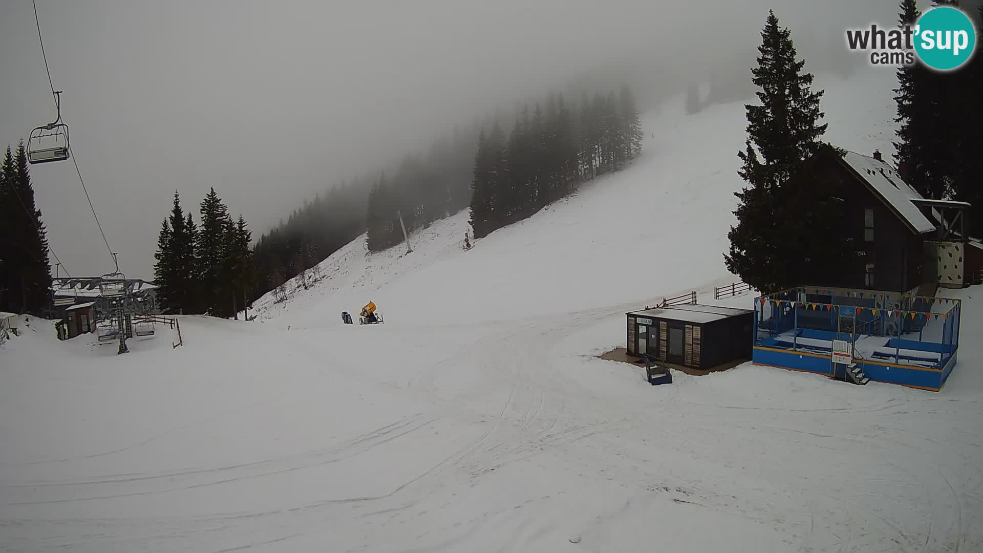 GOLTE skijalište web kamera – pogled na Medvedjak – Slovenija