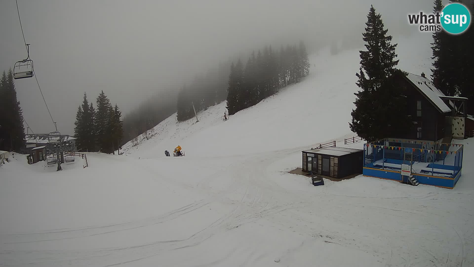 Cámara web en vivo de la estación de esquí GOLTE – vista a Medvedjak – Eslovenia