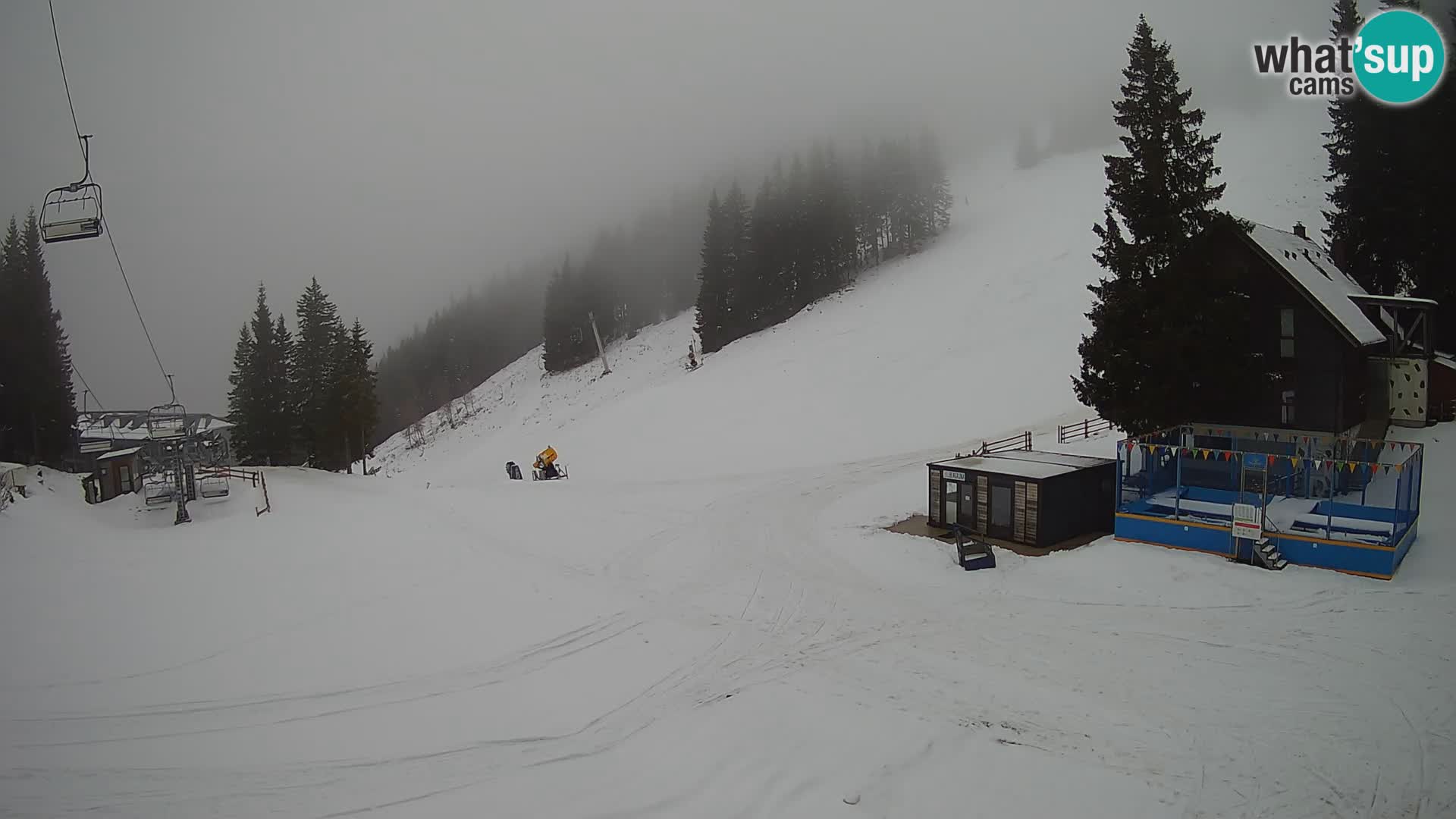 GOLTE skijalište web kamera – pogled na Medvedjak – Slovenija