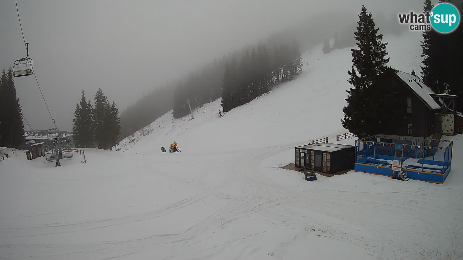 GOLTE Ski resort live webcam – view to Medvedjak – Slovenia