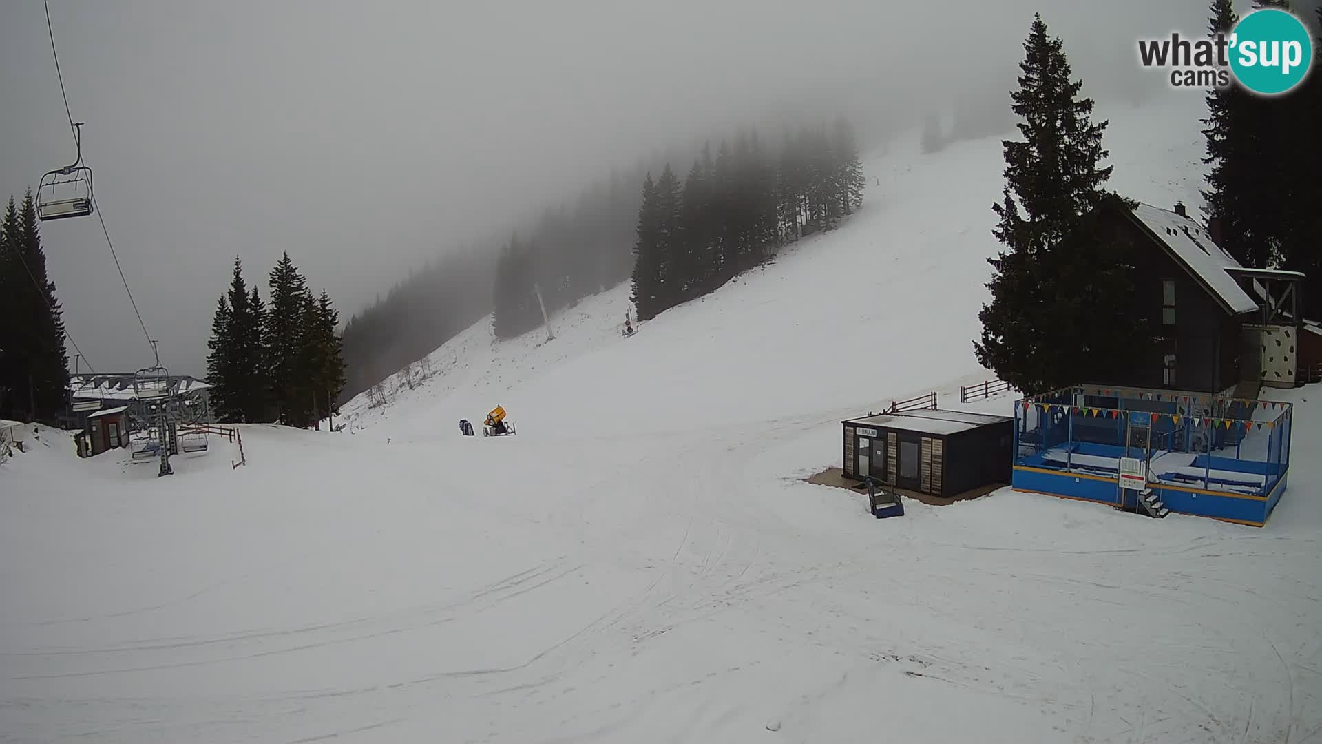 Cámara web en vivo de la estación de esquí GOLTE – vista a Medvedjak – Eslovenia