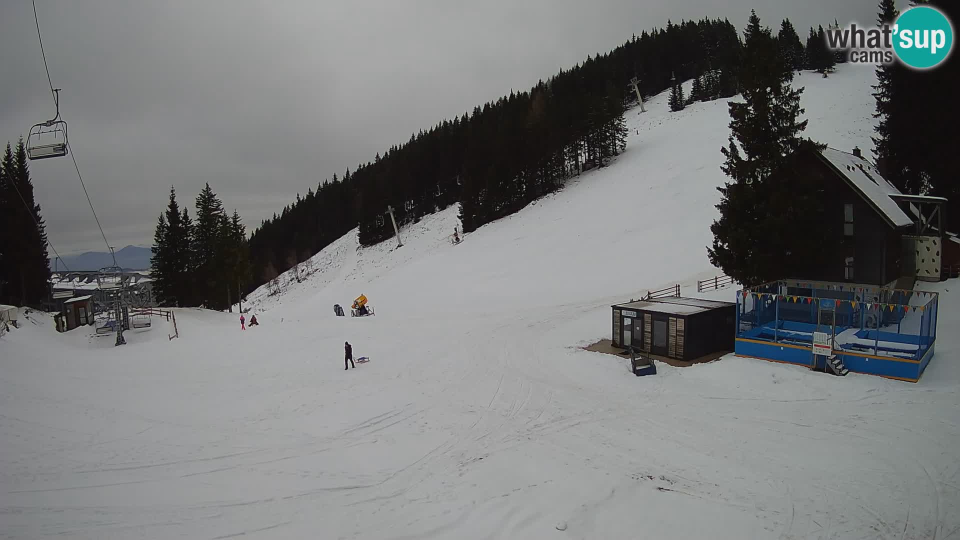 GOLTE Ski resort live webcam – view to Medvedjak – Slovenia