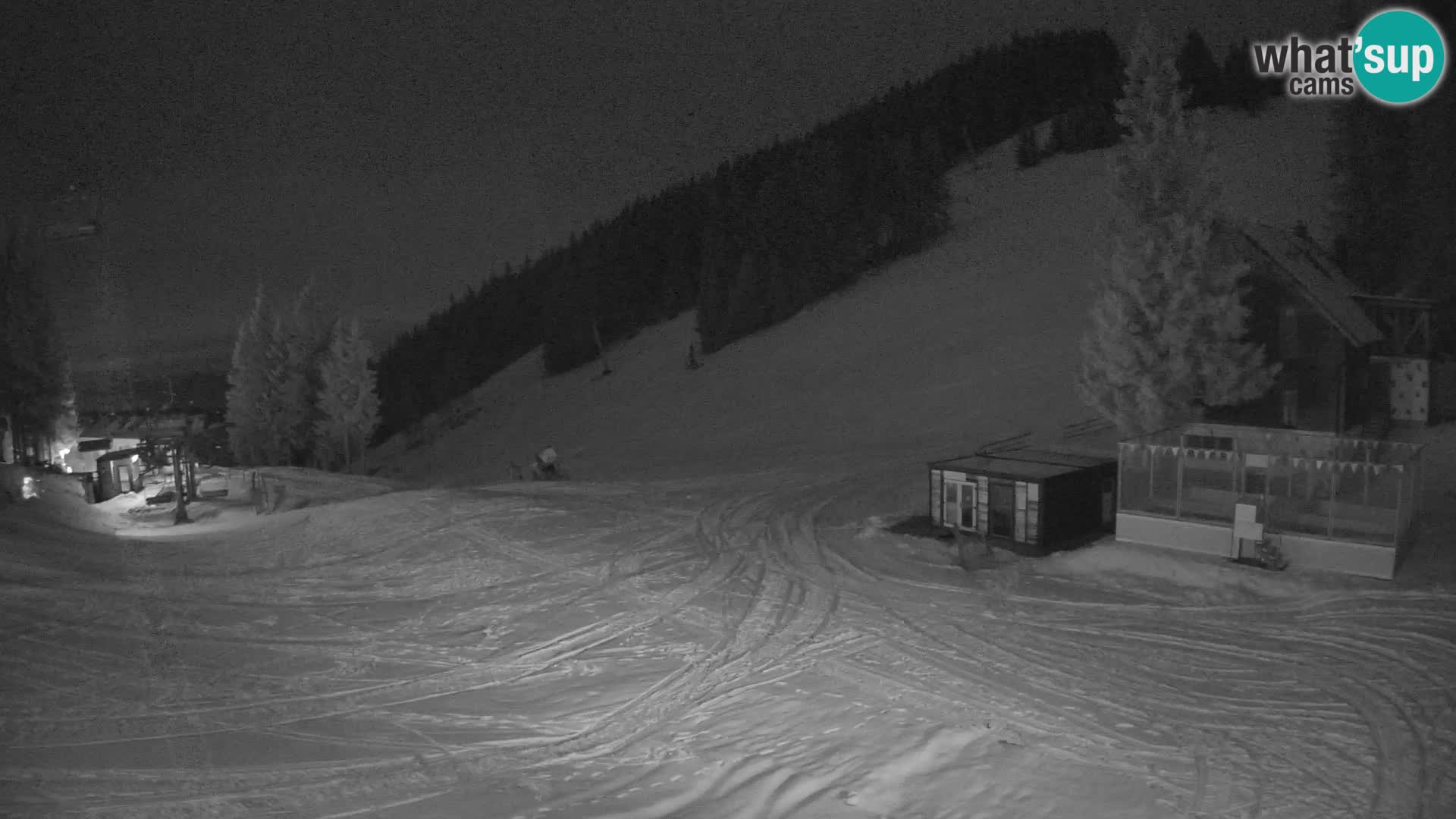 Spletna kamera smučišča GOLTE v živo – pogled na Medvedjak