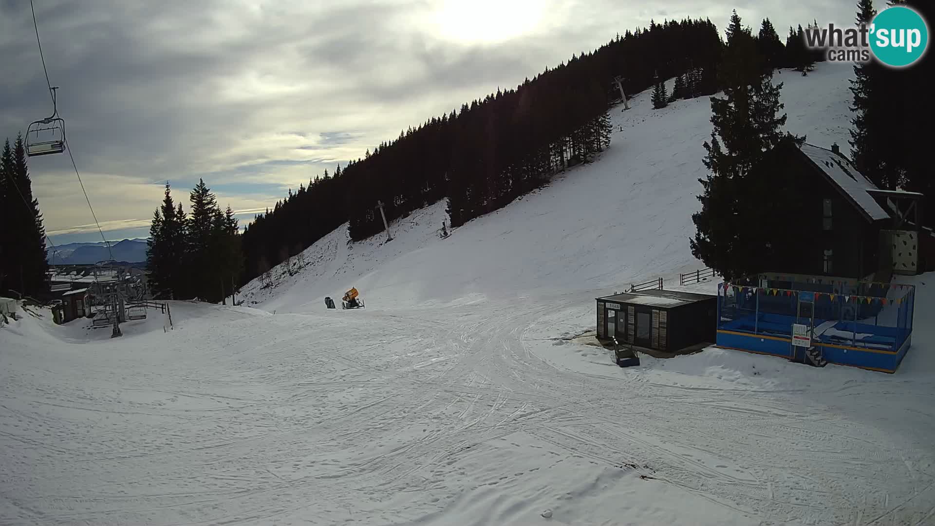 GOLTE Ski resort live webcam – view to Medvedjak – Slovenia