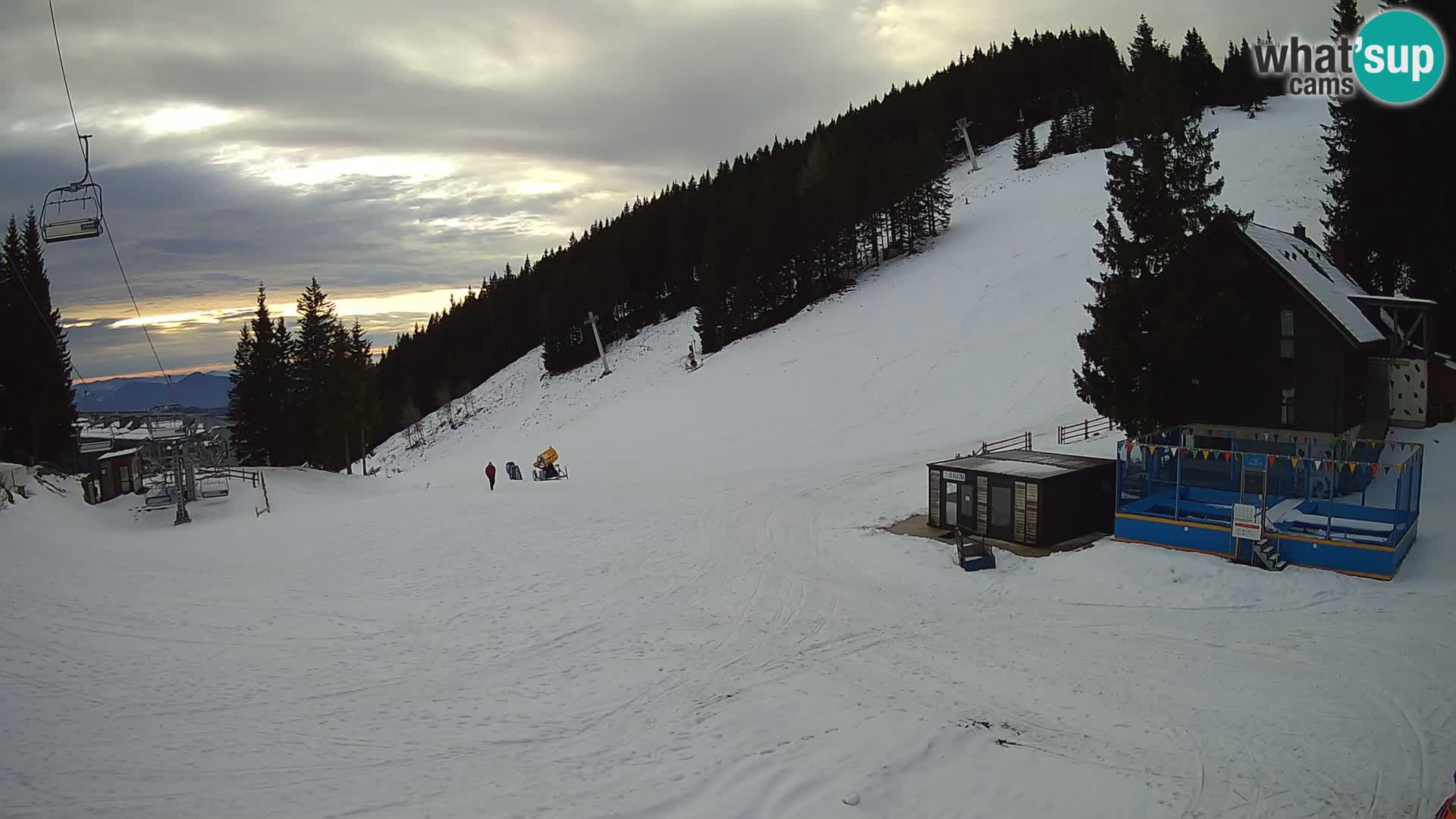 GOLTE Ski resort live webcam – view to Medvedjak – Slovenia