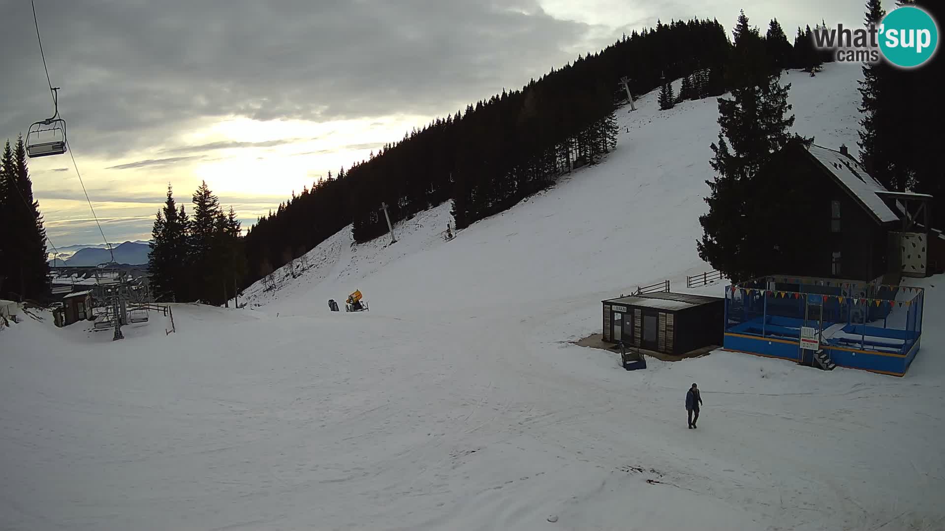 GOLTE Ski resort live webcam – view to Medvedjak – Slovenia